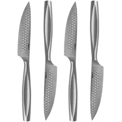 Boska Steakmesser-Set Monaco+ / 4er-Set / Edelstahl-Messerset / Zum Schneiden von Fleisch(ersatz), Fisch und Gemüse / Non-stick
