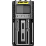 Nitecore UM2 Rundzellen-Ladegerät LiFePO4, LiIon, NiCd, NiMH 10440, 14500, 14650, 16340, 16500, 16650, 17350, 17500, 17650, 18350