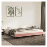 vidaXL Bettgestell 200 x 200 cm Rosa