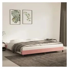 vidaXL Bettgestell 200 x 200 cm Rosa