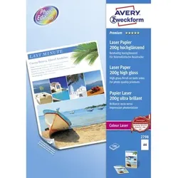 Zweckform 2798 Premium Colour Laser Papier, A4, beidseitig beschichtet, 200 g/m2, 100 Blatt