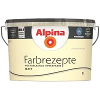 Alpina Farbrezepte 5 L, matte Innenwandfarbe, 40 - 60 m2, bunte Wandfarbe Innen