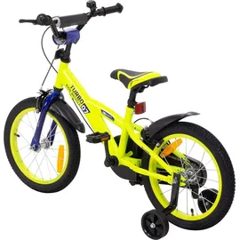 ACTIONBIKES MOTORS Actionbikes Kinderfahrrad Turbo 16 Zoll Stützräder, V-Brake-Bremsen, Lenker-/Kettenschutz, Klingel