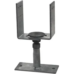 PALMAKO Bodenanker, Länge: 29 cm, Metall, für: Carport, Garage - grau