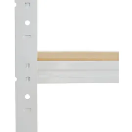 shelfplaza OFFICE 190x100x60 cm Werkbank Regal in lichtgrau mit 6 Böden und 145 kg Traglast pro Boden