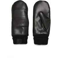 URBAN CLASSICS Puffer Imitation Leather Gloves Schwarz S/M