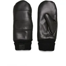 URBAN CLASSICS Puffer Imitation Leather Gloves Schwarz S/M
