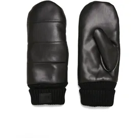 URBAN CLASSICS Puffer Imitation Leather Gloves Schwarz S/M