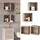 Vicco Wandregal Badregal Regalfach Senyo Sonoma 25 x 25 cm 2er Set