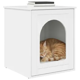 vidaXL Katzenhaus 53 x 52 x 62 cm Weiß