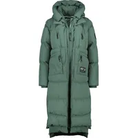 Alife & Kickin RihannaAK A Puffer Coat Damen Steppjacke, Winterjacke gefütterte Jacke grün L