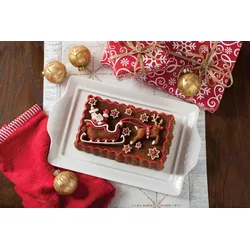 Weihnachtliche Kuchenform Santa’s Sleigh Loaf Pan