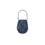 Mica decorations Laterne Yodi Papier Blau