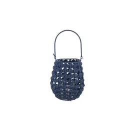 Mica decorations Laterne Yodi Papier Blau