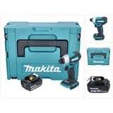 Makita DTD 157 F1J Akku Schlagschrauber 18 V 140 Nm 1/4" Brushless + 1x Akku 3,0 Ah + Makpac - ohne Ladegerät