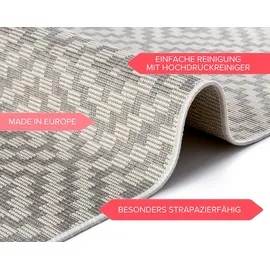 freundin Home Collection Teppich "Breeze" Gr. 6, grau creme), 200x290cm