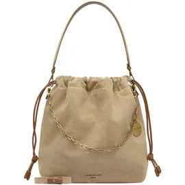 Liebeskind Berlin LYA II Schultertasche Baumwolle Beige