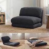 MCW Schlafsessel MCW-E68 Stoff/Textil 0 x 0 x 0 cm Dunkelgrau mit Schlaffunktion