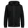 JACK & JONES Basic Reißverschlusspullover Black / Regular Fit XL
