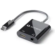 Sonero USB Typ C zu 3,5mm Audio und CF (PD) Konverter