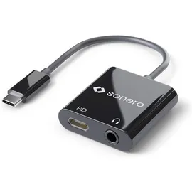 Sonero USB Typ C zu 3,5mm Audio und CF (PD) Konverter