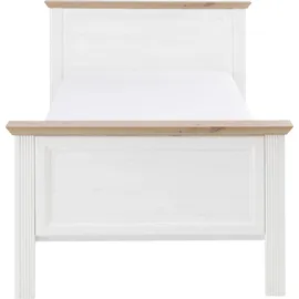 SchlafKONTOR Jasmin II 100 x 200 cm Braun/Weiß
