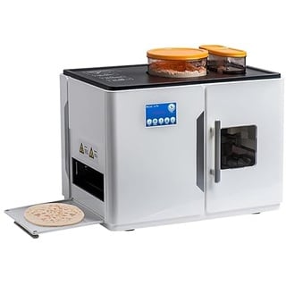 Amhuui Tortilla-Presse, Elektrische Tortilla Mit Faltbarem Griff Pfannkuchen Fladenbrote Pita Making Machine One Key to Make 20 Pcs/One Time Für Chapati, Mehl Tortilla, Tawa, Dosa