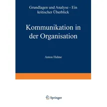 VS Verlag für Sozialwissenschaften Kommunikation in der Organisation
