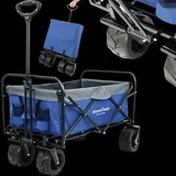 deluxe4home® deluxe4home Bollerwagen mit Breiten Reifen Blau Grau