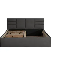 Halmon Schlafkomfort Betten Madera 100 x 200 cm Schwarz