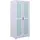 VCM Drehtürenschrank Prati 92 x 205 x 59,5 cm Hellgrau/Salbeigrün
