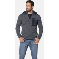 Jan Vanderstorm Strickjacke DJARKE in dunkelblau melange | Gr.: