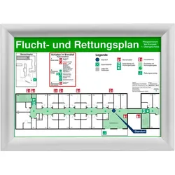 Master of Boards Plakat-Klapprahmen WRA4, silber, A4, Aluminiumrahmen 4250842915727 Master of Boards