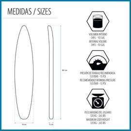 BESTWAY Hydro-Force SUP Paddle Board 381 x 76 x 15 cm rot/weiß