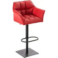 CLP Barhocker Damaso Kunstleder rot/schwarz