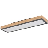 GLOBO LED-Deckenleuchte Doro, Länge 60 cm, eiche, Holz
