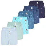 Phil & Co. Boxershorts Classic Sets bunt M 6er Pack