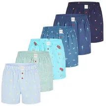 Phil & Co. Boxershorts Classic Sets bunt M 6er Pack