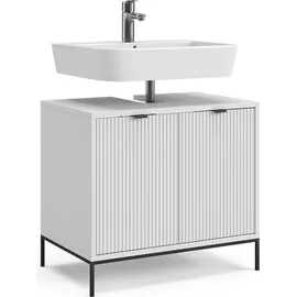 Vicco Waschbeckenunterschrank Eliza Weiß 70 x 63 cm mit 2 Türen