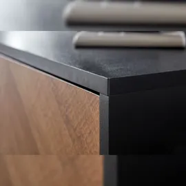 FineBuy Lowboard 163x45x40 cm Holz Fernsehkommode Fernsehschrank