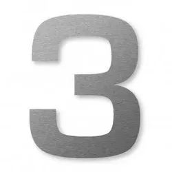 Hausnummer Edelstahl (8 cm) – 3