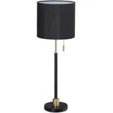 Relaxdays Tischleuchte Schwarz, Gold