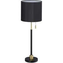 Relaxdays Tischleuchte Schwarz, Gold