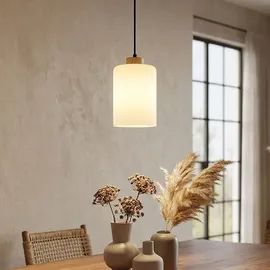 GLOBO Pendelleuchte 1-flg. 120 cm Holz/Glas