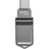 KEXIN USB C Stick 256GB USB Stick USB Type-C 256 GB, Android Smartphone Speicher, USB C Speicherstick 256GB für Android Handy, Tablet, Computer, Notebook, MacBook, OTG Handy-Stick Schwarz