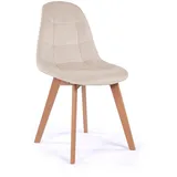 NEW Home Stuhl, Beige, Kunststoff, 47x86x42 cm, Esszimmer, Stühle, Esszimmerstühle, Vierfußstühle