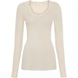 seamless basic Funktionstop SEAMLESS BASIC "Seamless Basic Top Cotton", Damen, Gr. S/M, rosie beige, Obermaterial: 100% Baumwolle, Tops
