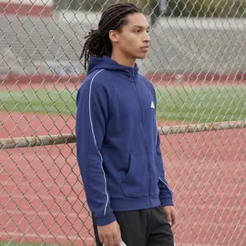 adidas Stadium Small Logo Full-Zip Hoodie Herren Dark Blue M