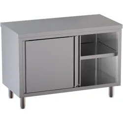 GastroHero Edelstahl Arbeitsschrank ECO 10x6 ohne Aufkantung