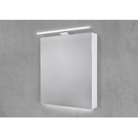 Spiegelschrank 60 cm mit LED Beleuchtung, Doppelspiegelt√or Beton Anthrazit - 2 Jahre Gewährleistung - mind. 14 Tage Rückgaberecht